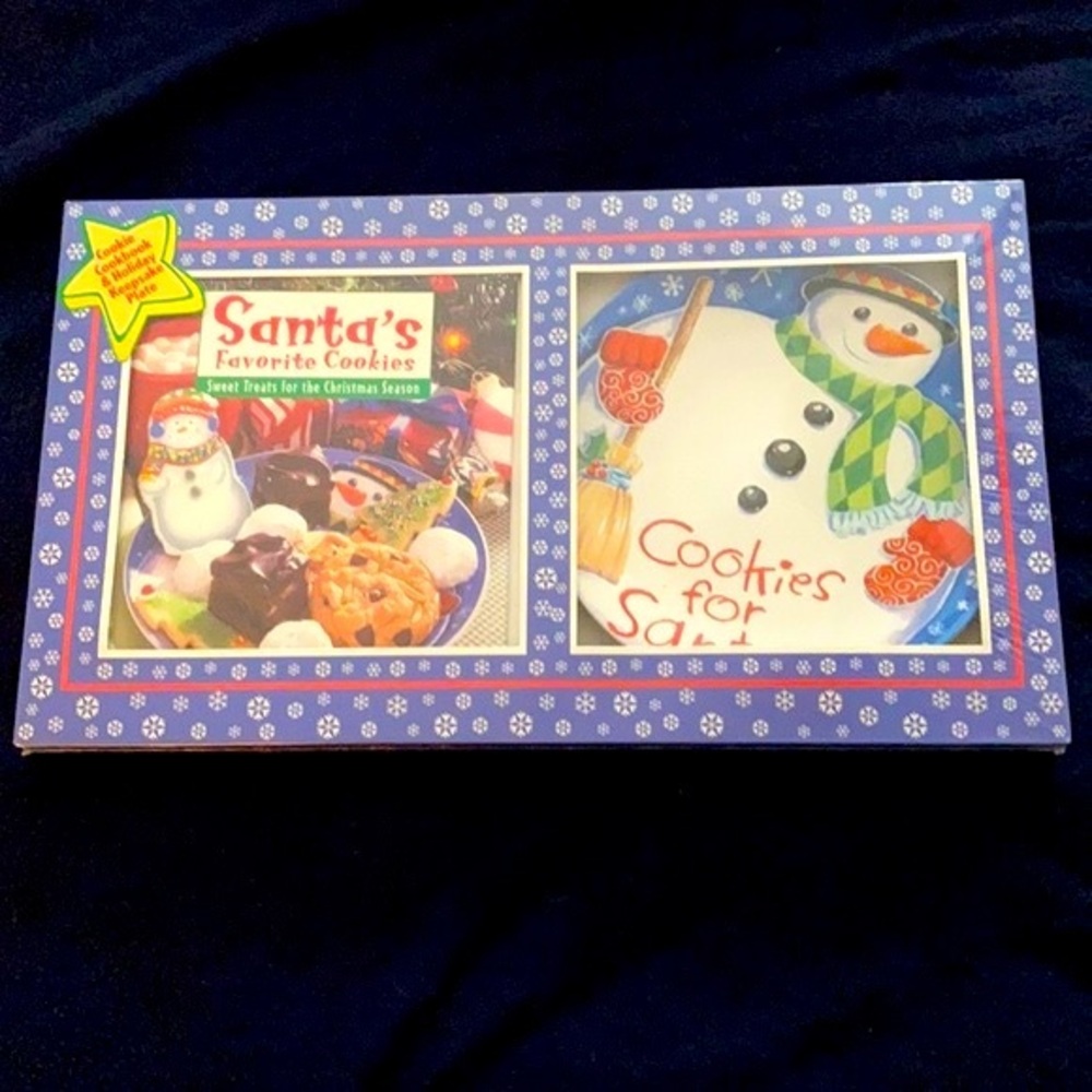 - Festive Cookie Cookbook & Holiday Keepsake Plate